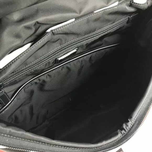 PRADA triangle logo plate Signeau print bag Backpack Nylon Red/White x Black - Picture 9 of 16